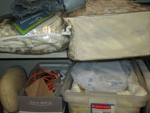 Content of two cupboards containing...