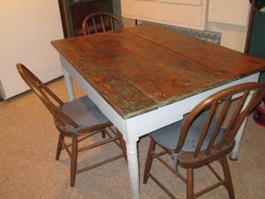 Antique Farmhouse Style Table with ...