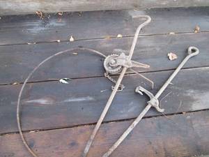 Antique Metal farm crop planting wi...