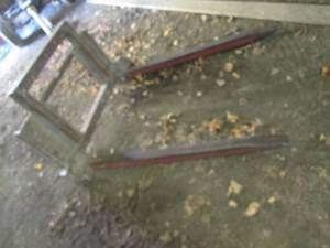 Skid LoaderBob Cat big bale forks...