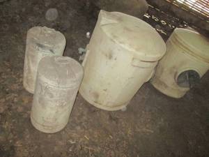 Lot of crop fertilizer tanks. The (...