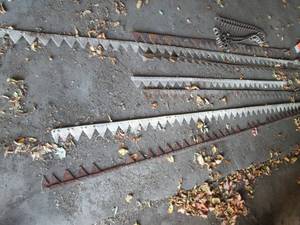 Vintage long Metal cutting blades a...