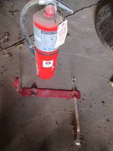 Fire extinguisher and wall mount...