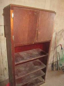 Vintage Wood Storage Cabinet with a...
