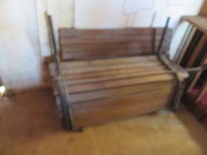 Lot of (2) Tubular Metal framed, wo...