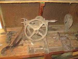 Very heavy metal antique tools and ...