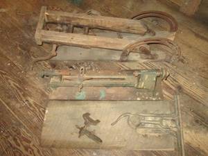 Heavy duty metal antique tools...