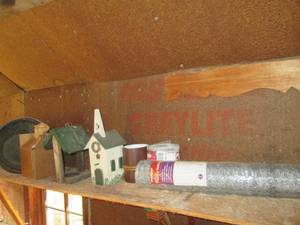Content on sheds front left shelf ...