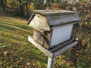 Large outdoor Birdhouse on tall met...