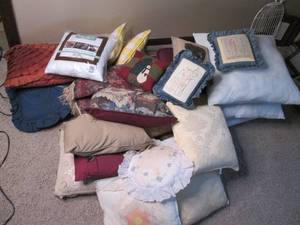 Lot of lovely decorative throw pill...