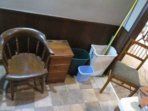 Wooden mission style chair, wooden ...