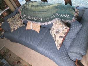 Gorgeous curved style sofa done in ...