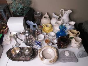 Sterling silver plated serving set,...