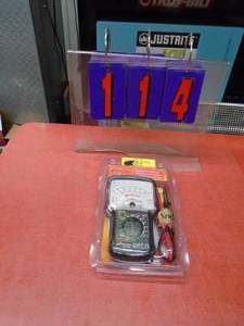 lot 114 image: New Actron analog multimeter. As shown.
