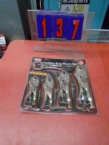 lot 137 image: Package of new locking pliers. As shown.