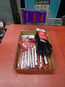 lot 154 image: T & E Tools snap ring pliers, tube style wrenches & misc. As shown.