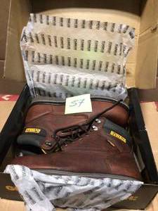 DEWALT Mens Axle Waterproof 6 Inch Work Boots - Steel Toe - Walnut Pitstop Size 10(W) Customer Returns See Terms on Auction
