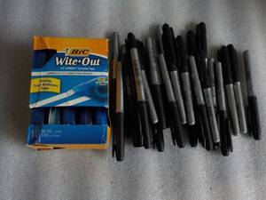 lot 11 image: White Out and Markers...