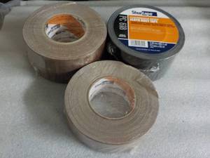 lot 153 image: 3 rolls Shurtape Cloth Duct Tape, 1...