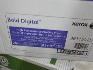 lot 164 image: Case of 4000 Sheets Xerox Bold Digi...