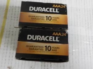 lot 174 image: 2 - 24 Packs Duracell AAA Batteries...