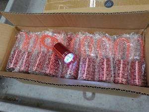 lot 181 image: Case of 50 - 4 LED Red Flashlights...