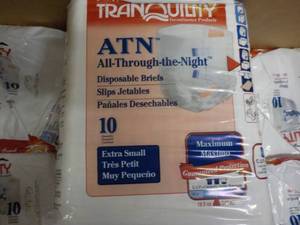 lot 184 image: 6 Pkgs Tranquility ATN 10 Disposabl...