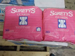 lot 185 image: 2 pkgs Suretys Guards for Women...