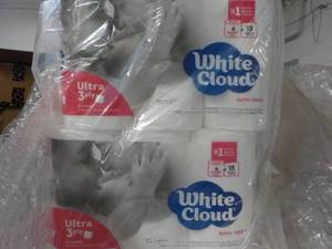lot 206 image: 48 Rolls White Cloud Ultra 3 Ply To...