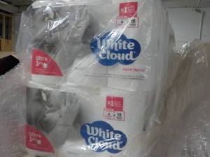 lot 207 image: 48 Rolls White Cloud Ultra 3 Ply To...