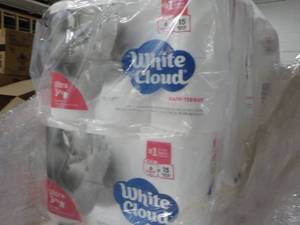 lot 208 image: 48 Rolls White Cloud Ultra 3 Ply To...