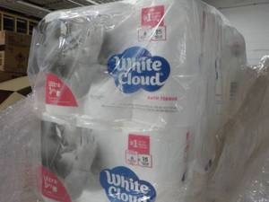 lot 209 image: 48 Rolls White Cloud Ultra 3 Ply To...