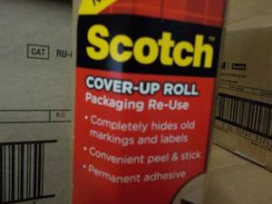 lot 221 image: 2 - 6 ct Boxes Scotch Cover Up Roll...