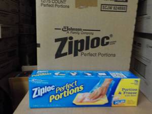 lot 226 image: Case of 12 Boxes Ziploc Perfect Por...