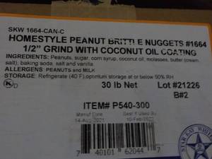 lot 327 image: 30 lb. Box Frozen Homestyle Peanut ...