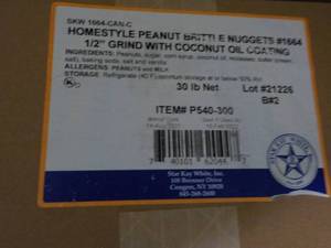 lot 329 image: 30 lb. Box Frozen Homestyle Peanut ...