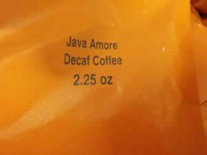 lot 334 image: Case of Java Amore Decaf Coffee 2.2...