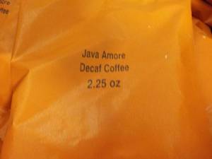 lot 335 image: Case of Java Amore Decaf Coffee 2.2...