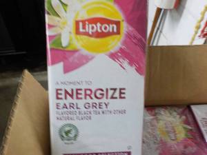 lot 338 image: 6 Boxes Lipton Earl Grey Black Tea...