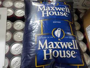 lot 343 image: 4 lb. Bag Maxwell House Whole Coffe...