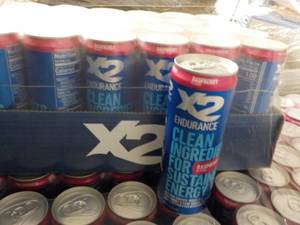 lot 351 image: 24 pack X2 Endurance Energy Drink...