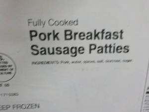 lot 365 image: 10 lb. Box Frozen Pork Breakfast Sa...