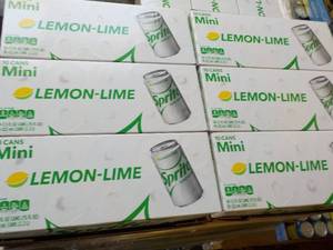 lot 397 image: 6 - 10 packs Sprite Lemon Lime Mini...