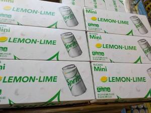 lot 398 image: 6 - 10 packs Sprite Lemon Lime Mini...