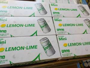 lot 399 image: 6 - 10 packs Sprite Lemon Lime Mini...