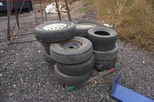 Large Lot of Assorted Tires and Rims