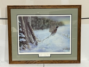 lot 17 image: Misty Morning Flight Framed Print