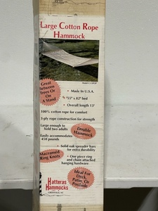 lot 68 image: Cotton Rope Hammock