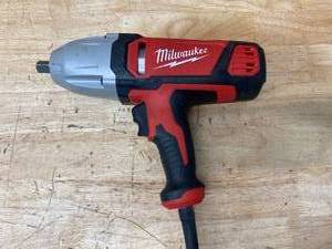 lot 44 image: MILWAUKEE 12 in. Impact Wrench with Rocker Switch and Detent Pin Socket Retention