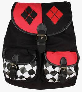 lot 113 image: Harley Quinn Superhero Knapsack Backpack 14 by 17 inches